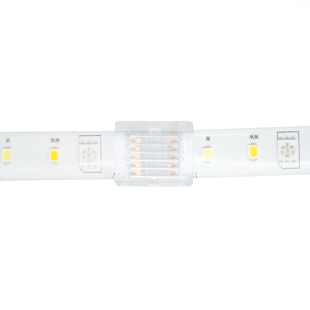 6 Pin Solderless Straight Connector For RGB+CCT LED Strip Lights