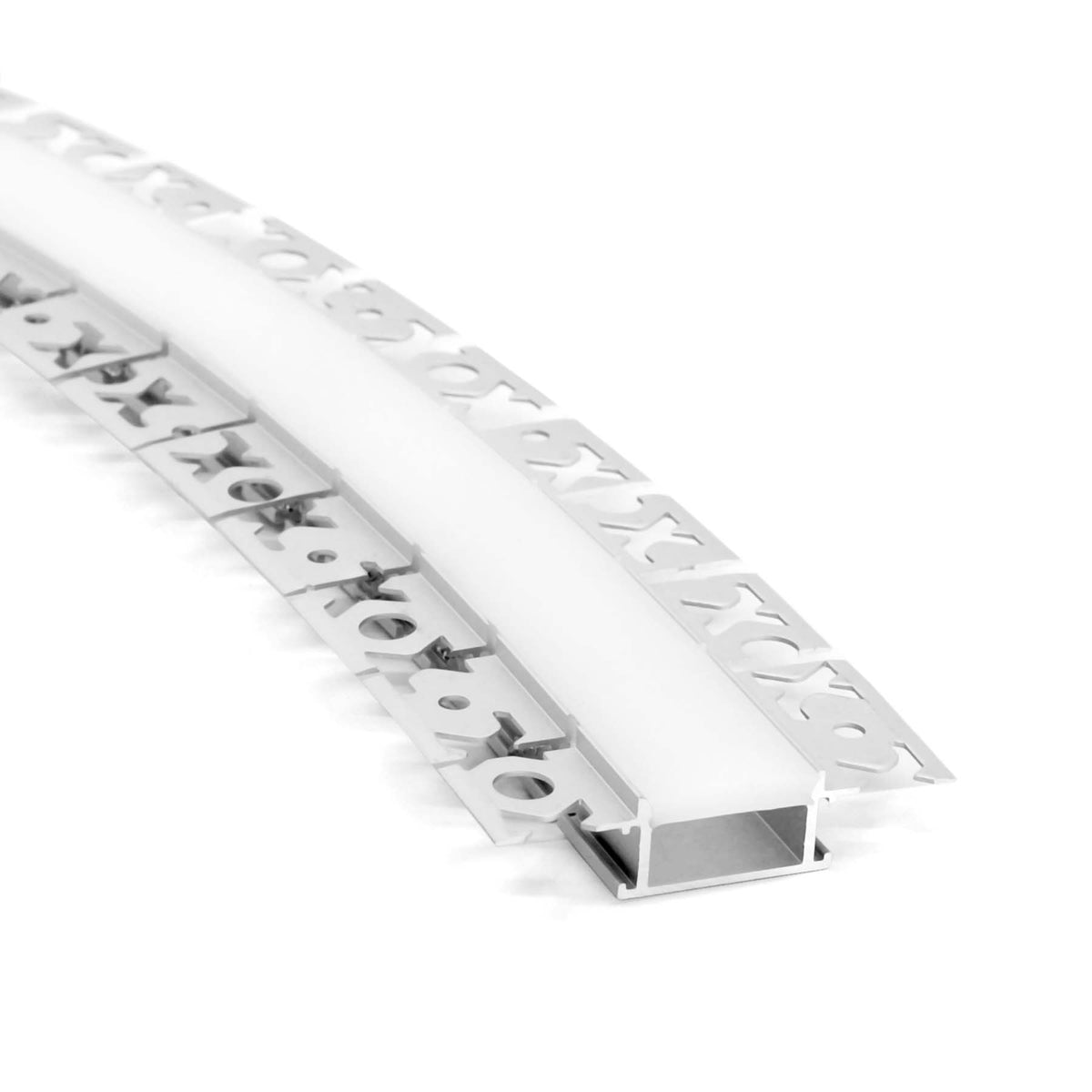 G.W.S. LED Bendable Plaster-In Trimless Recessed LED Aluminium Profile 61.45x14mm (122B)