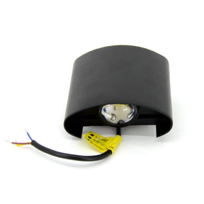 G.W.S. LED LED Wall Lights Black 2W LED Up and Down Wall Light (WL-T2)