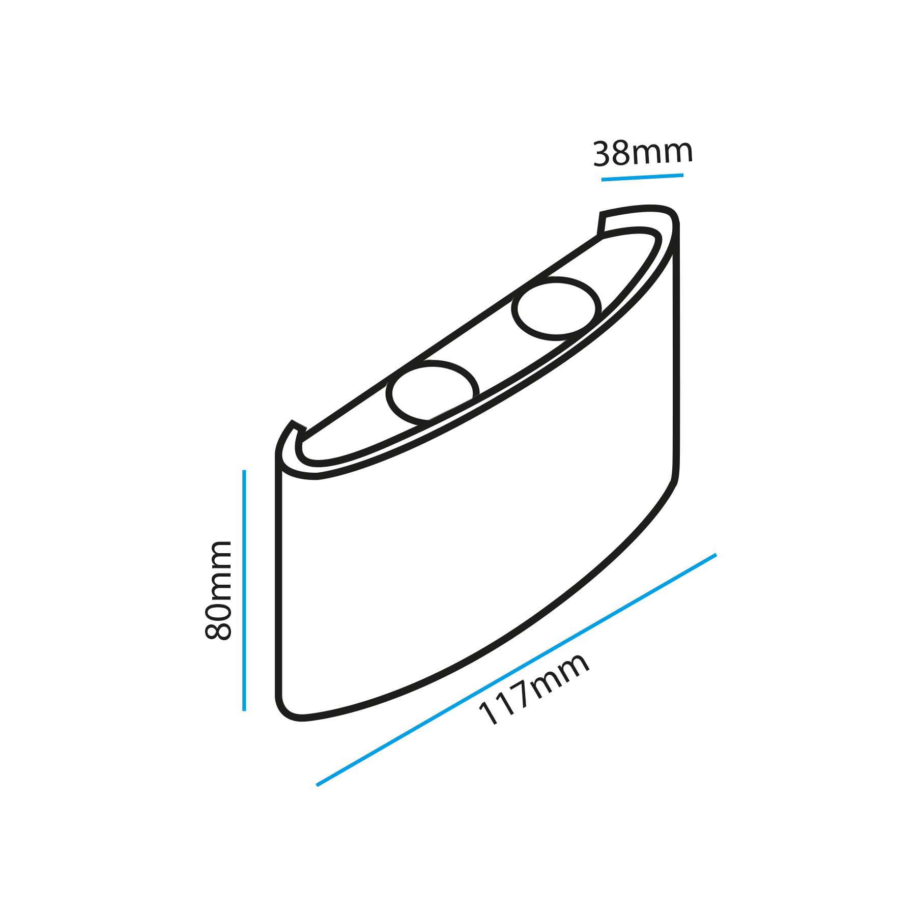 G.W.S. LED LED Wall Lights Black 4W LED Up and Down Wall Light (WL-T4)