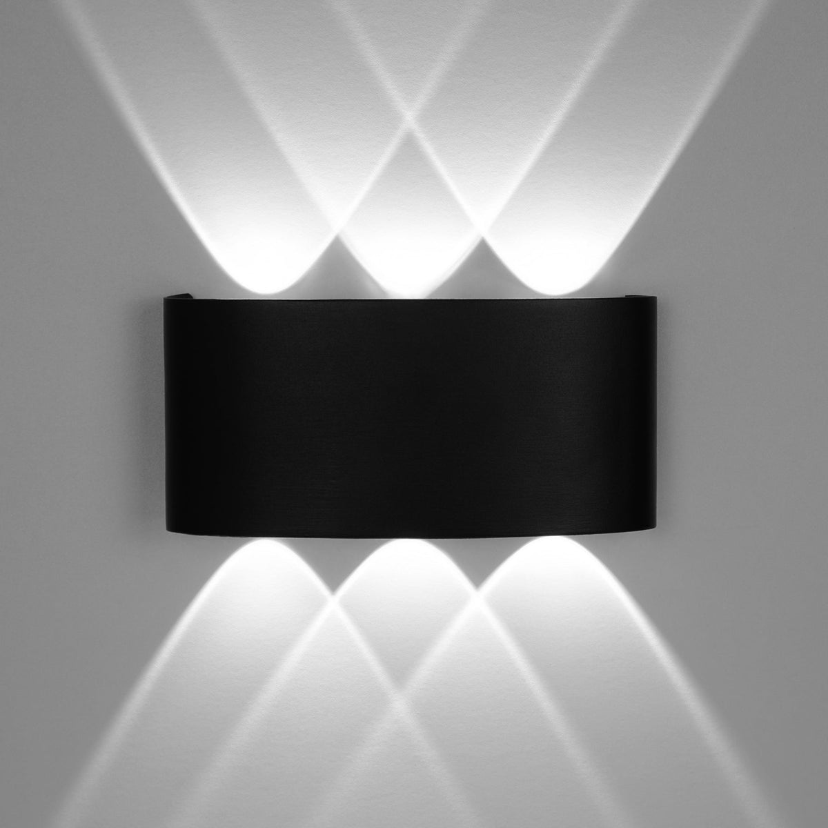 G.W.S. LED LED Wall Lights Black 6W LED Up and Down Wall Light (WL-T6)