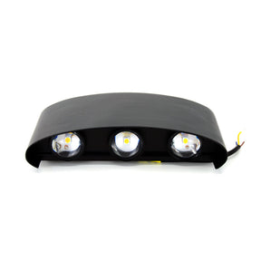 G.W.S. LED LED Wall Lights Black 6W LED Up and Down Wall Light (WL-T6)