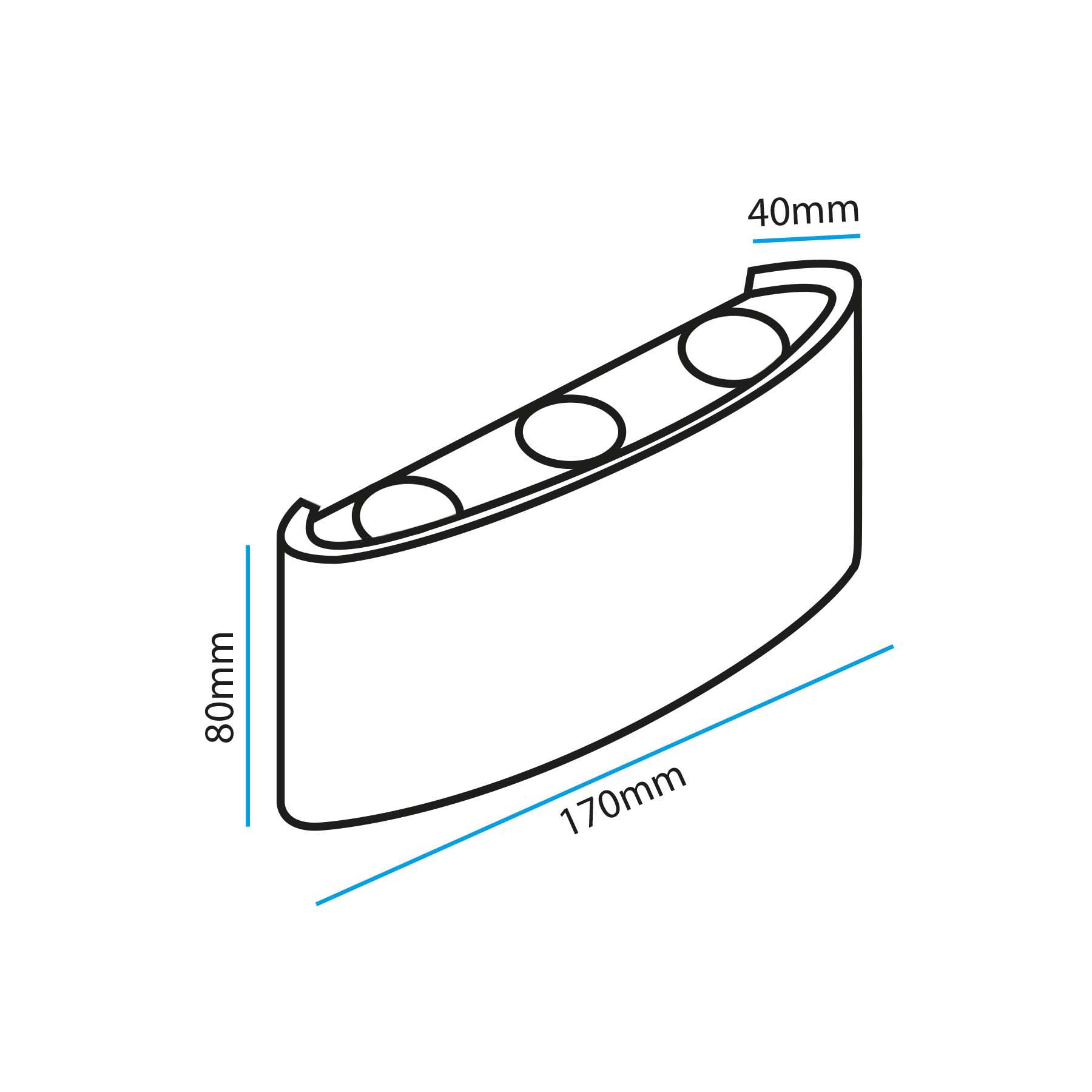 G.W.S. LED LED Wall Lights Black 6W LED Up and Down Wall Light (WL-T6)