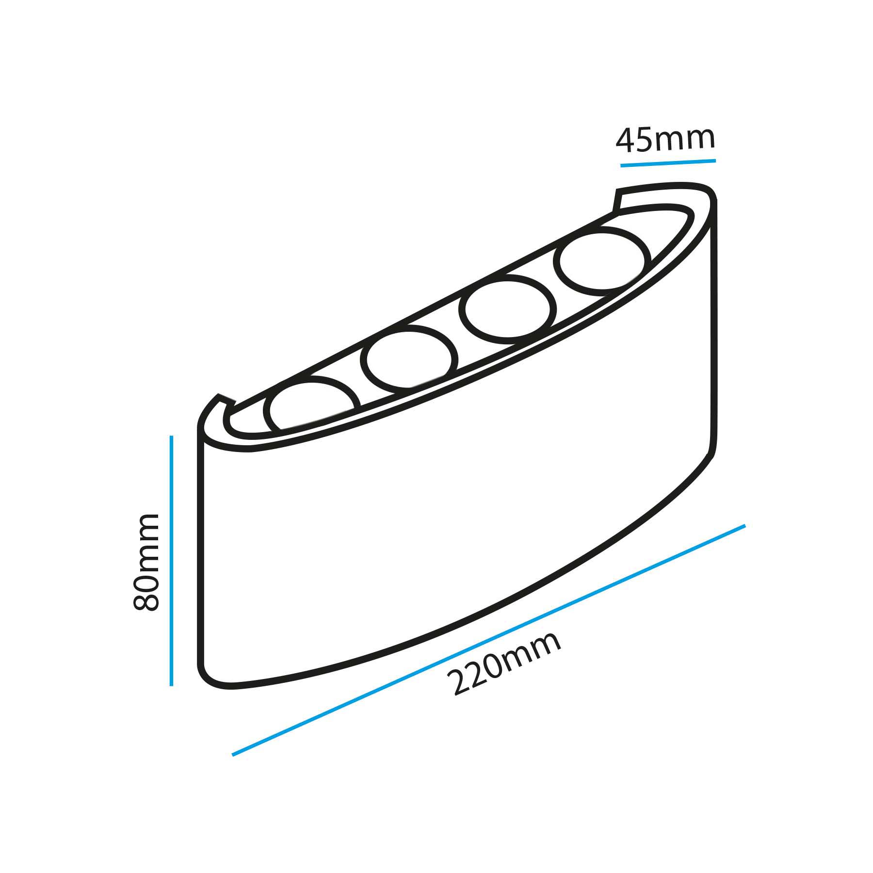 G.W.S. LED LED Wall Lights Black 8W LED Up and Down Wall Light (WL-T8)