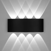 G.W.S. LED LED Wall Lights Black 8W LED Up and Down Wall Light (WL-T8)