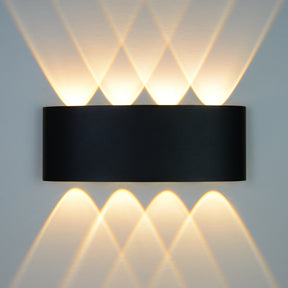 G.W.S. LED LED Wall Lights Black 8W LED Up and Down Wall Light (WL-T8)