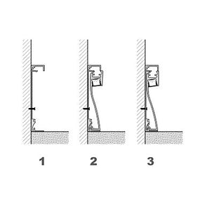 G.W.S. LED Skirting LED Aluminium Profile 80x16mm (188)