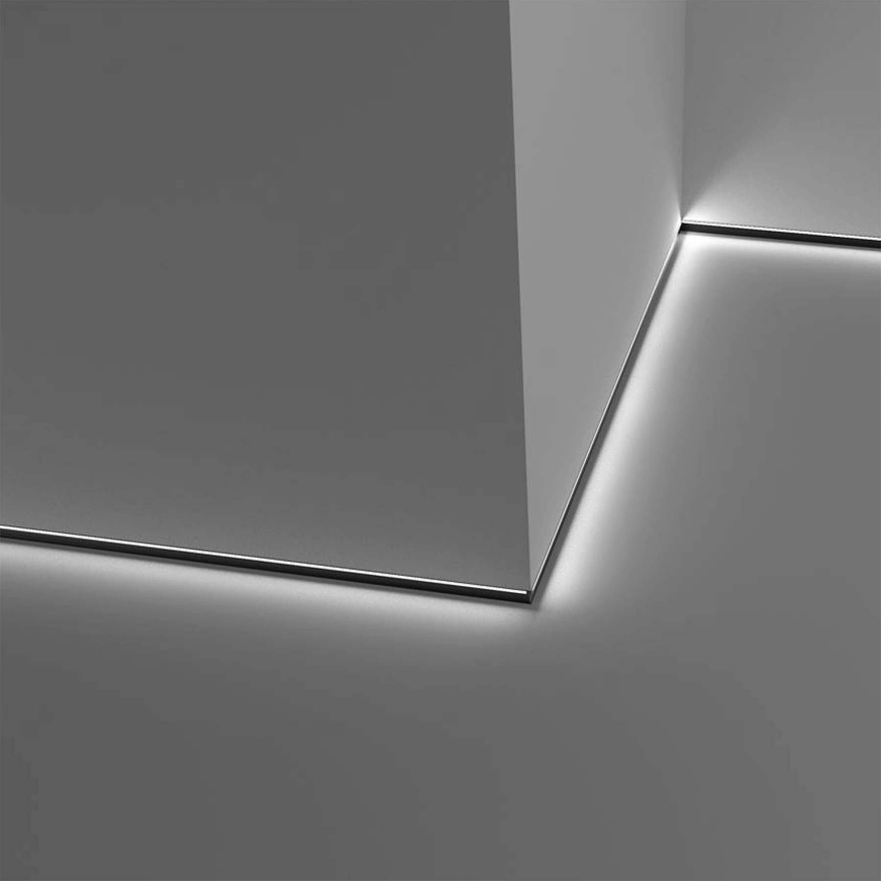 G.W.S. LED Skirting LED Aluminium Profile 80x16mm (188)