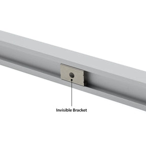 G.W.S. LED Slim Surface Mounted Invisible Brackets LED Aluminium Profile 16.2x11mm (570)