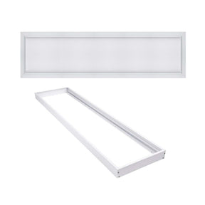 G.W.S LED Wholesale 1195x295mm LED Panel Lights LED UGR Panel Light Surface Mounted 1200x300mm 42W 3CCT White Frame