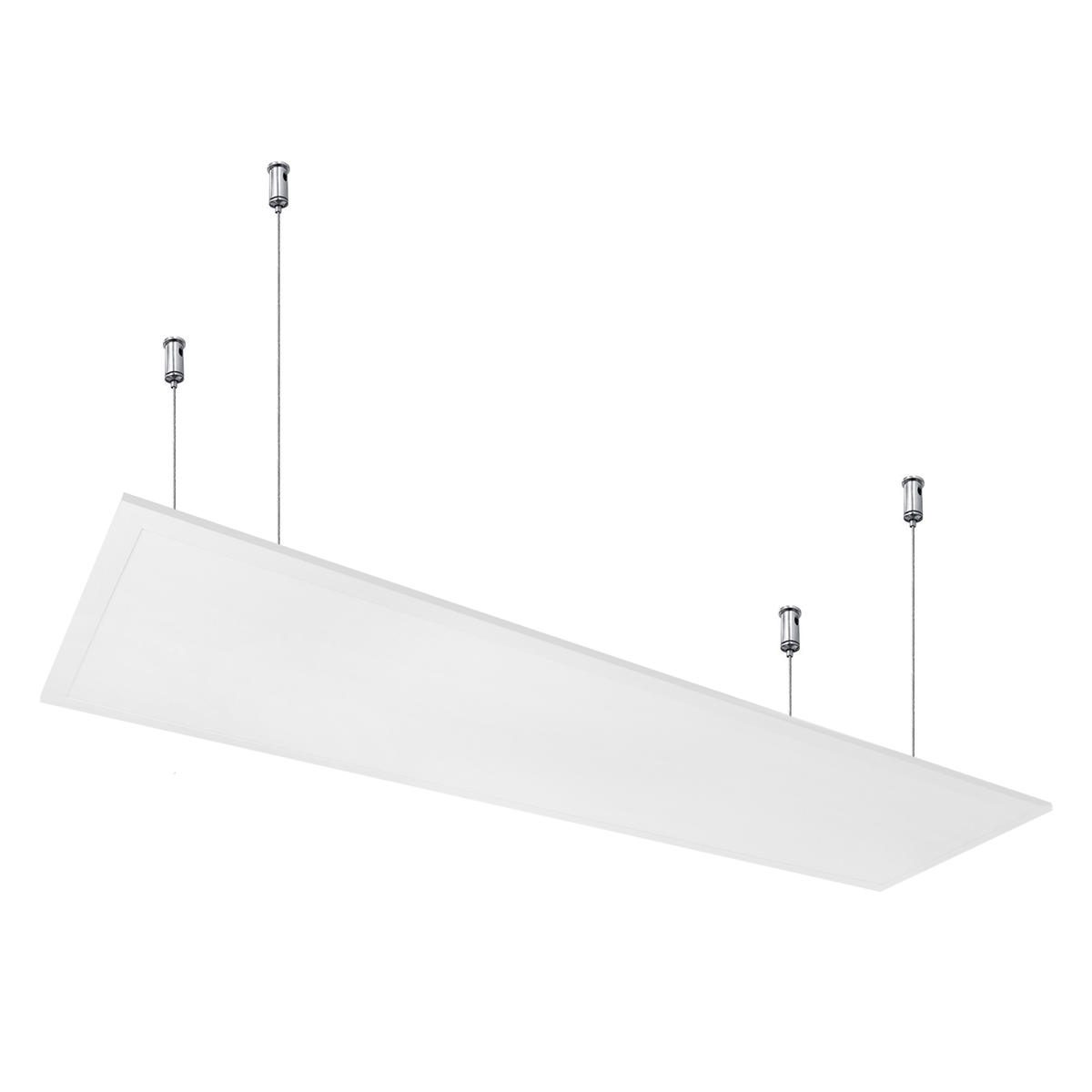 G.W.S LED Wholesale 1195x295mm LED Panel Lights Suspended (With Wire Kit) / 3CCT (3000K+4000K+6000K) / No LED UGR Panel Light 1195x295mm 42W 3CCT White Frame