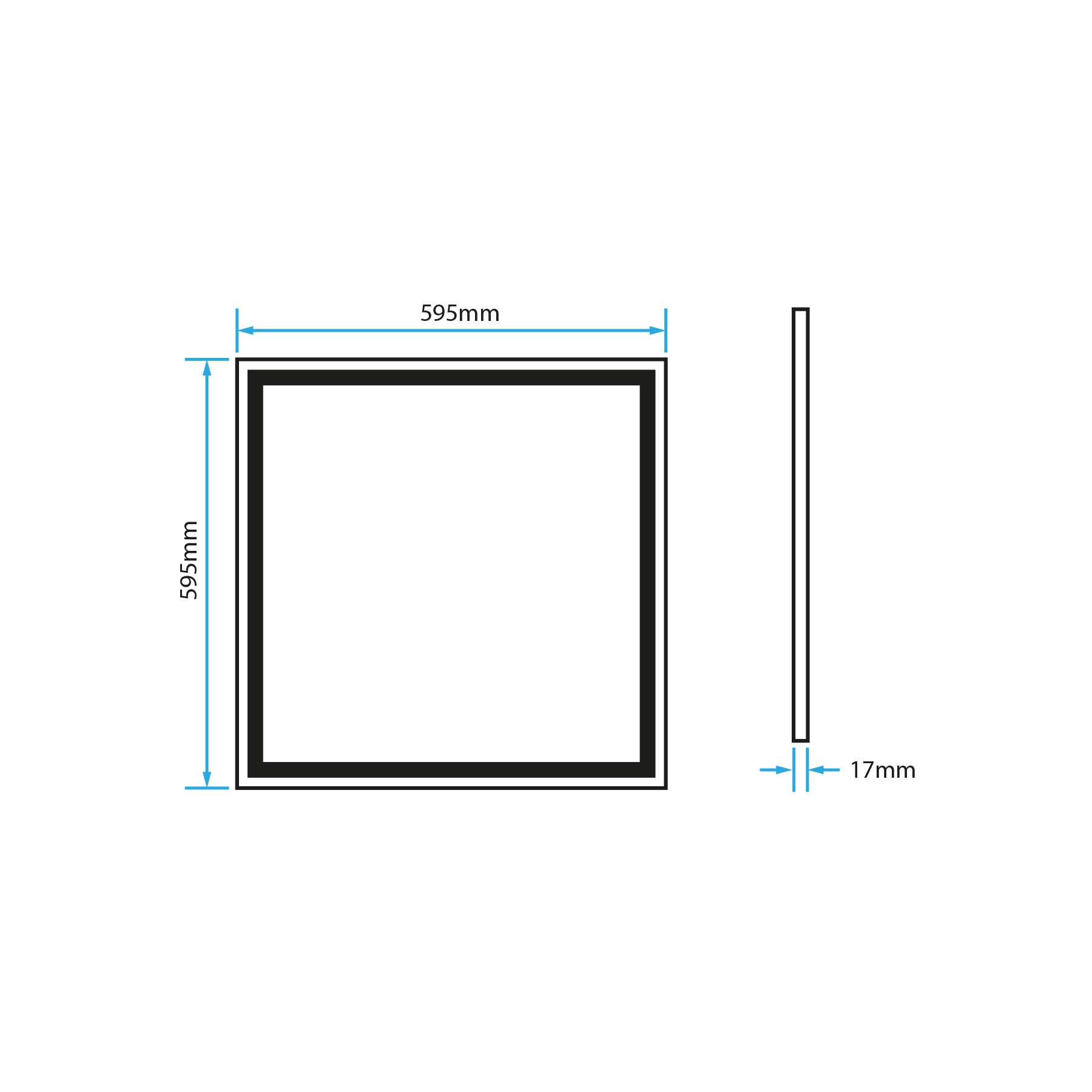 G.W.S LED Wholesale 595x595mm LED Panel Lights LED Panel Frame Border Edge Light 595x595mm 42W