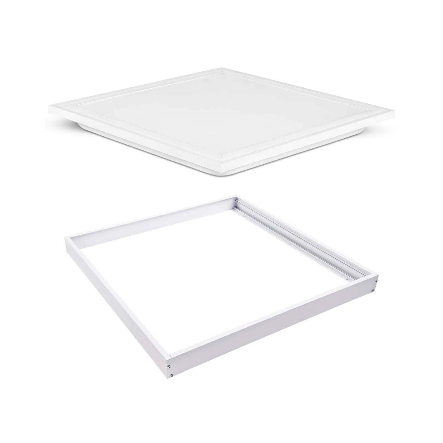 G.W.S LED Wholesale 595x595mm LED Panel Lights LED UGR Panel Light Surface Mounted 600x600mm 42W 3CCT White Frame