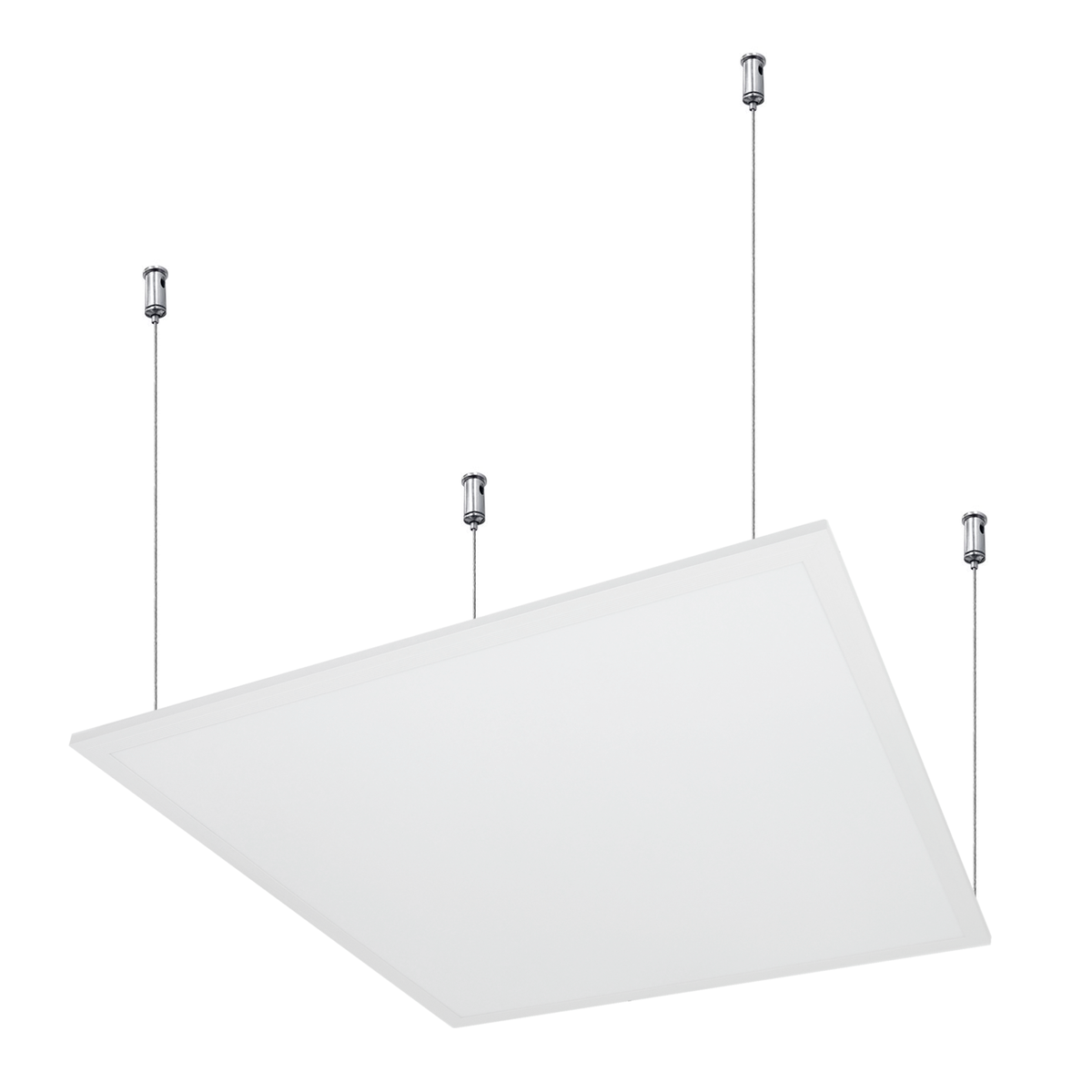 G.W.S LED Wholesale 595x595mm LED Panel Lights Suspended (With Wire Kit) / 3CCT (3000K+4000K+6000K) / No LED UGR Panel Light 595x595mm 42W 3CCT White Frame