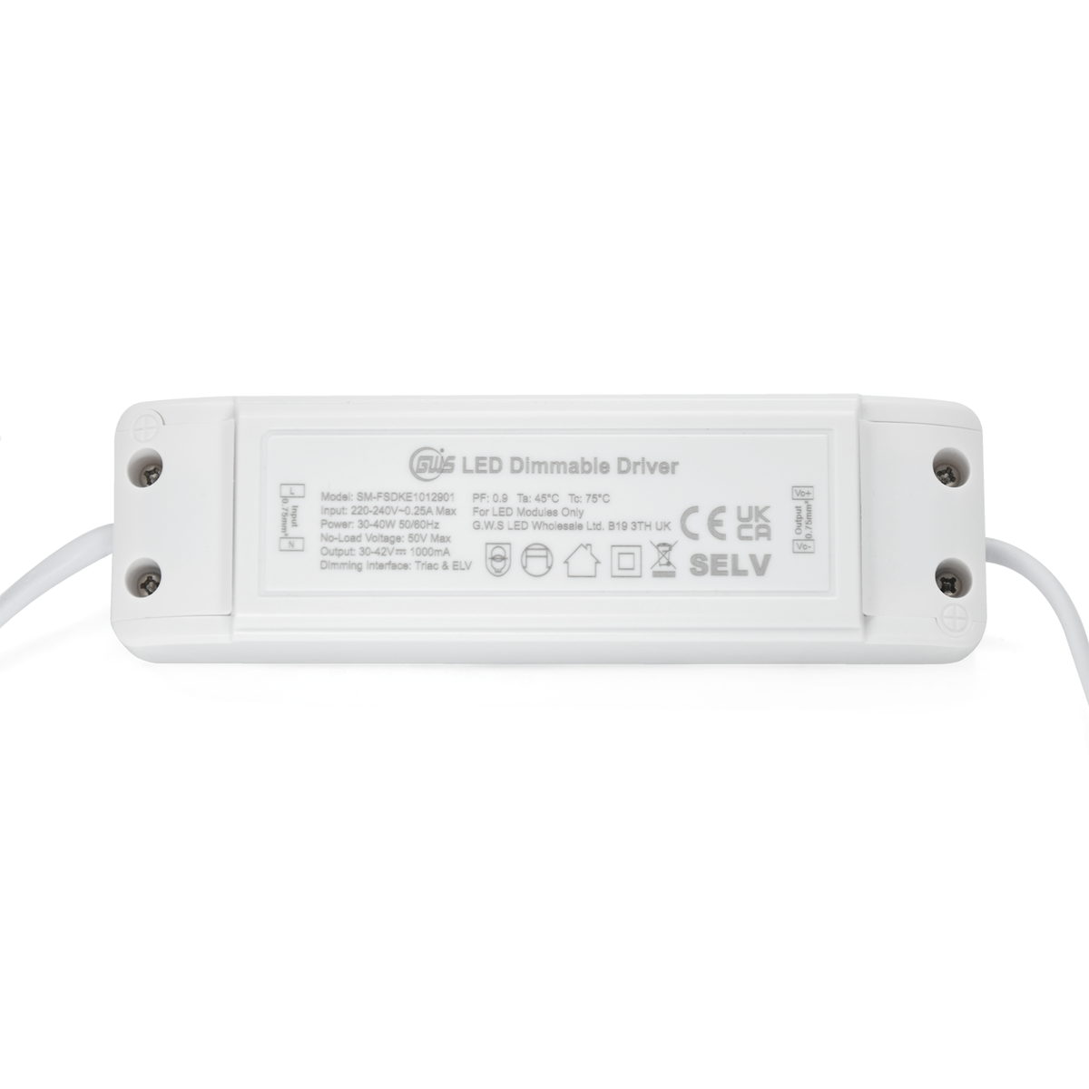 G.W.S LED Wholesale LED Drivers/LED Power Supplies Triac Constant Current LED Dimmable Driver 30-40W