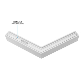 G.W.S LED Wholesale LED Linear Lights LED Linear Light 120° L Shape Connector