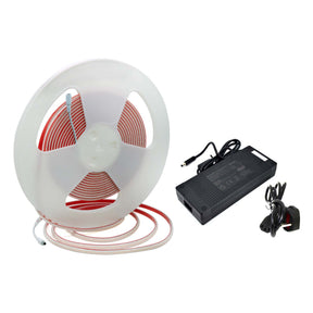 G.W.S LED Wholesale LED Strip Lights Full Kit (With Plug & Play Driver) / IP65 (Waterproof) / Extra Warm White (2700K) LED COB Strip Light, Seamless, 10M Reel, IP20/IP65, 24V, 8mm/10mm Wide