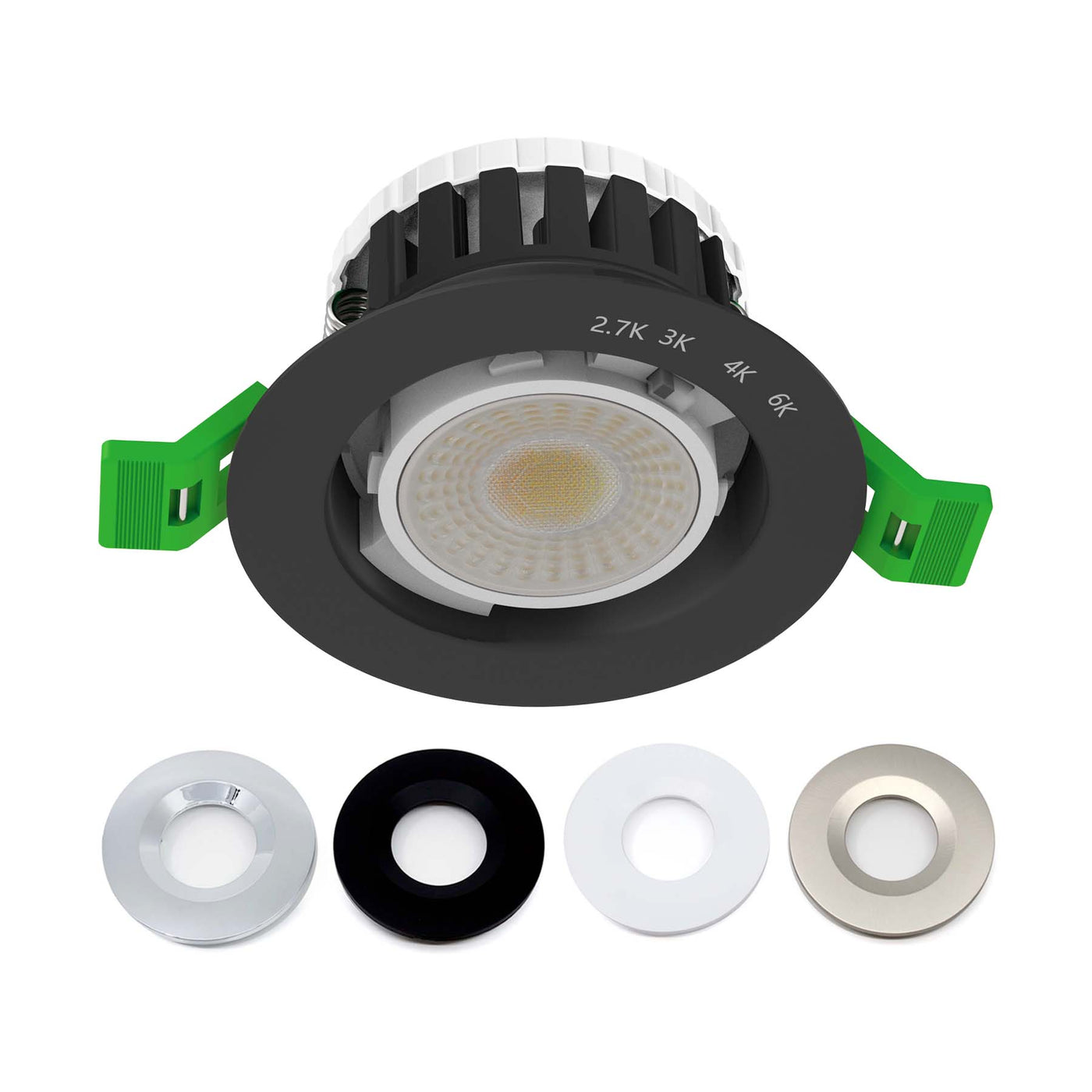 G.W.S LED Wholesale Ltd. Ceiling Light Fixtures Fire Rated LED Downlight Dimmable Dual Wattage 5W/8W 4CCT