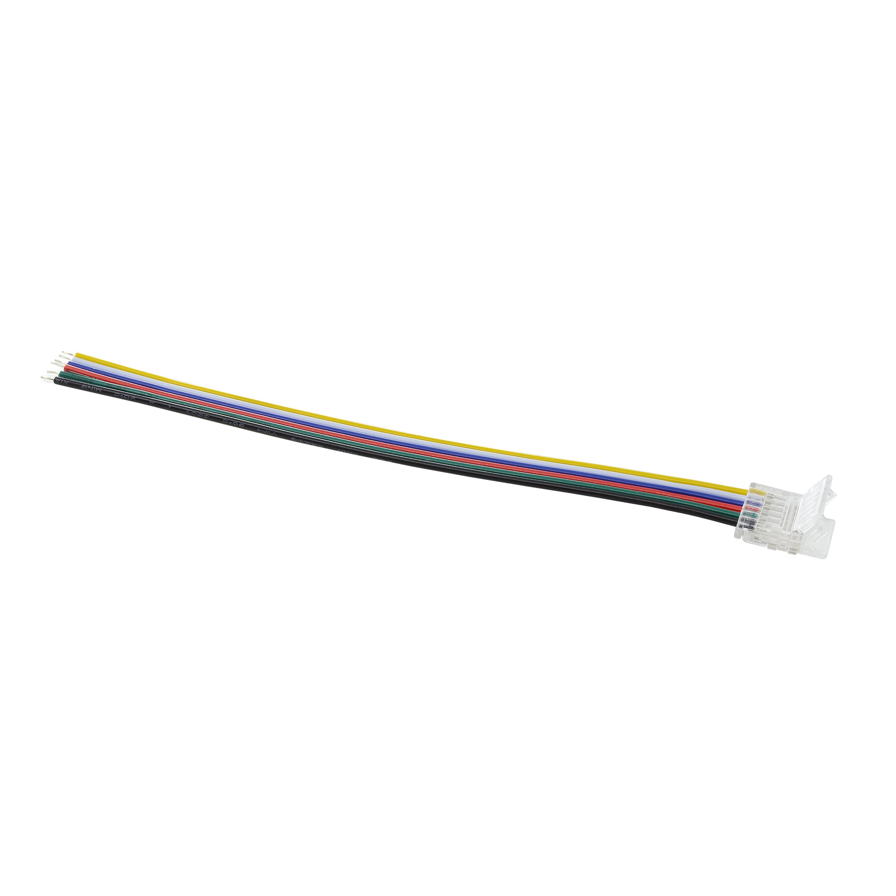 G.W.S LED Wholesale Strip Connectors 1 End Wire Cable For DC LED Strip Lights, Pack of 5