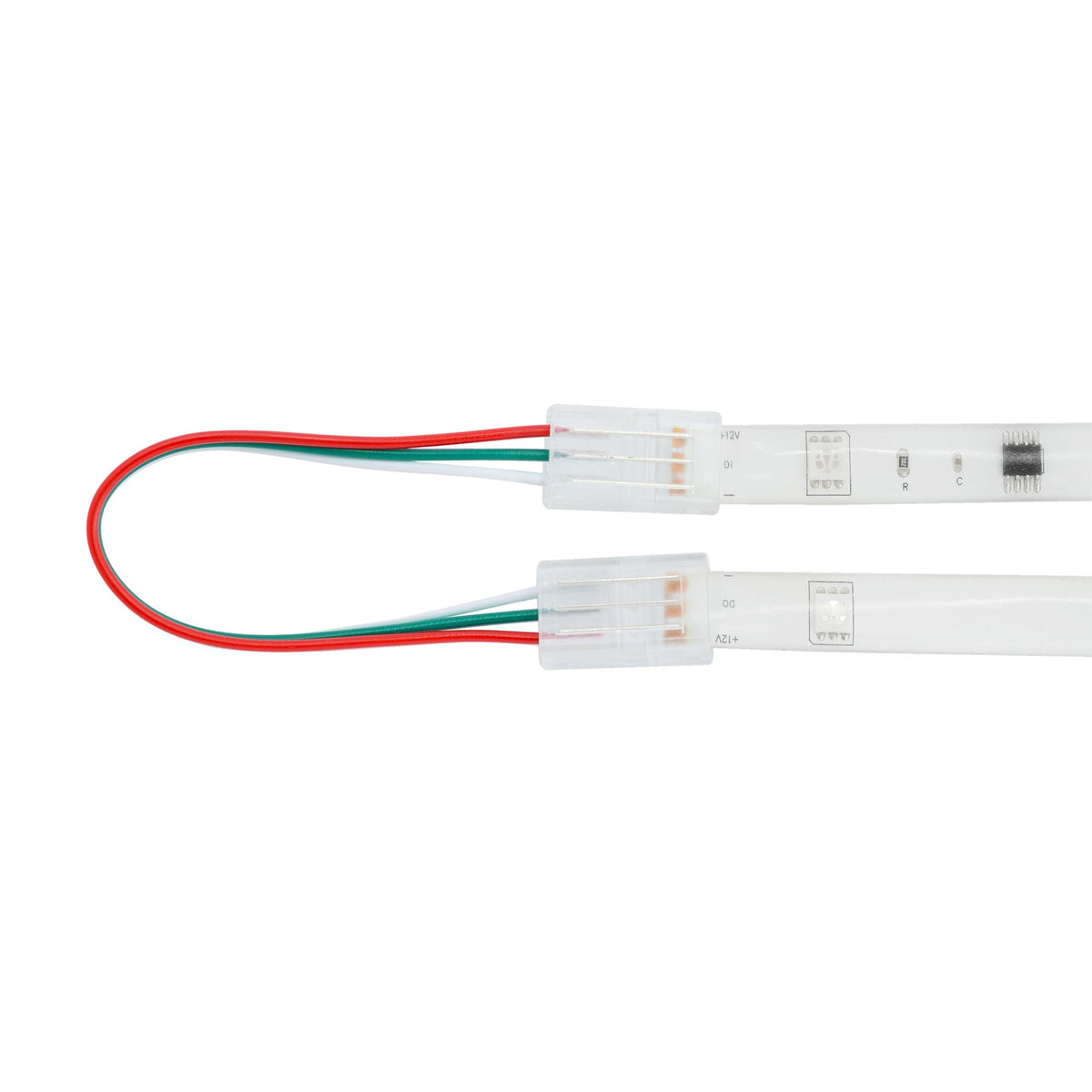 G.W.S LED Wholesale Strip Connectors 10mm / 3 Pin CCT/Pixel / 5 3 Pin 2 End Wire Connector For CCT/Pixel LED Strip Lights