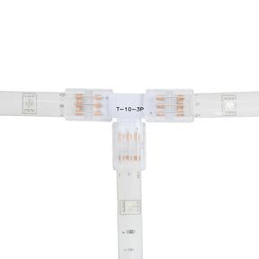 G.W.S LED Wholesale Strip Connectors 10mm / 3 Pin CCT/Pixel / 5 3 Pin T Shape Connector For CCT/Pixel LED Strip Lights