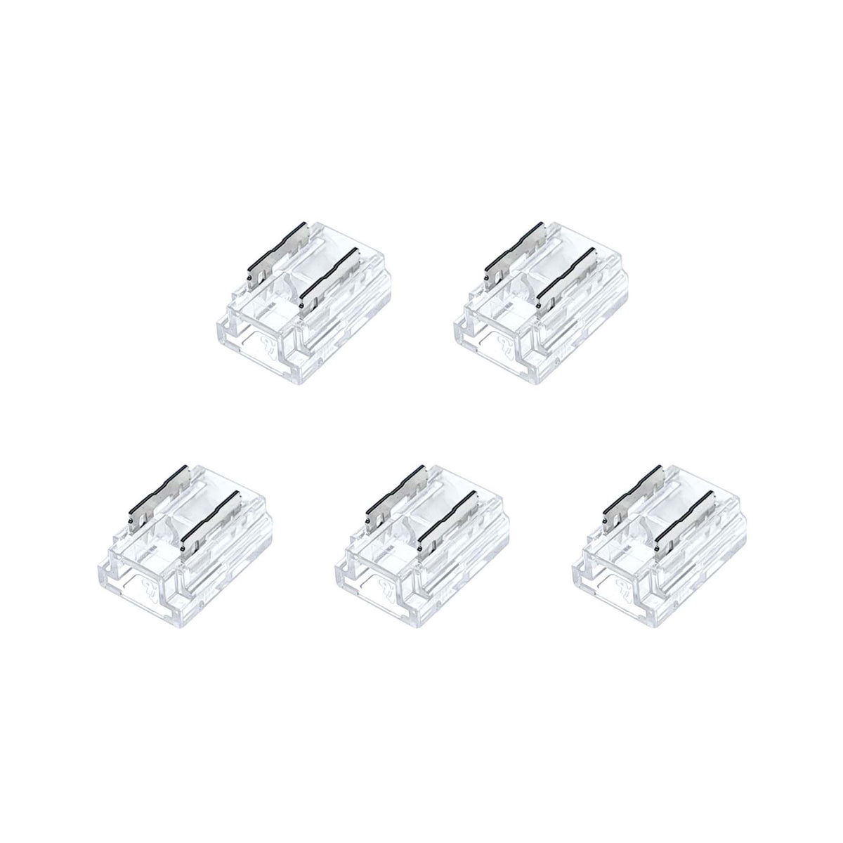 G.W.S LED Wholesale Strip Connectors 2 Pin Straight Connector For Single Colour LED COB Strip Lights