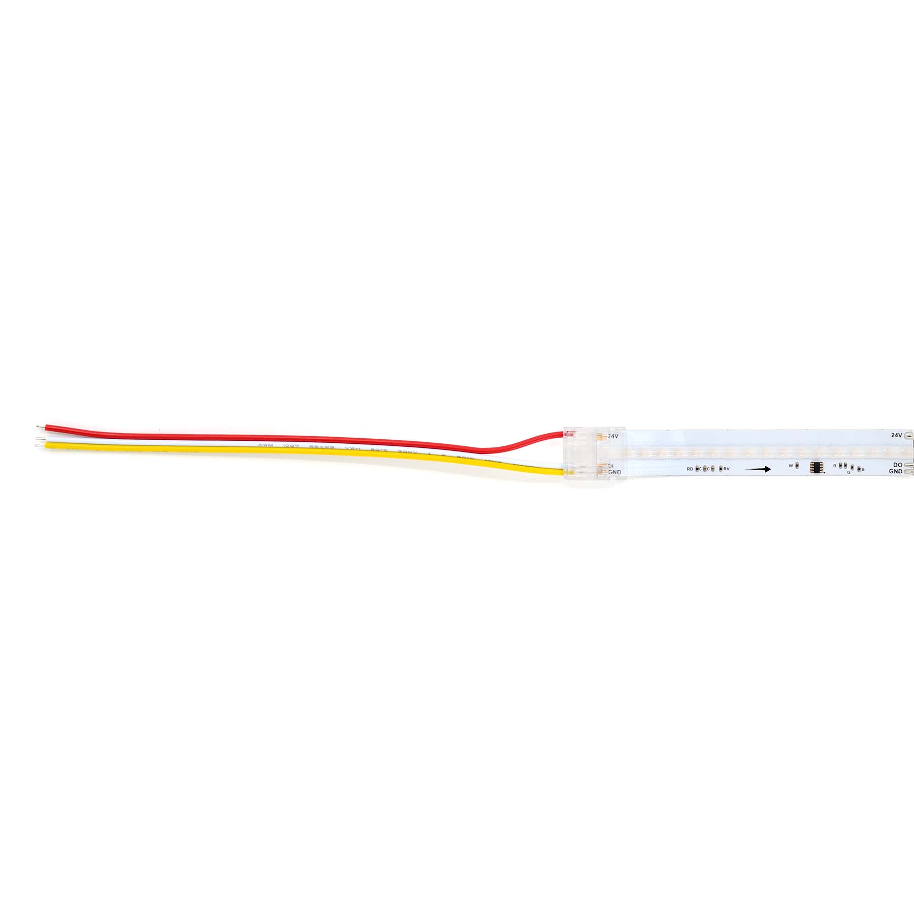 G.W.S LED Wholesale Strip Connectors COB / 12mm / 3 Pin CCT/Pixel Quick Fit Solderless 1 End Wire Cable For DC LED Strip Lights