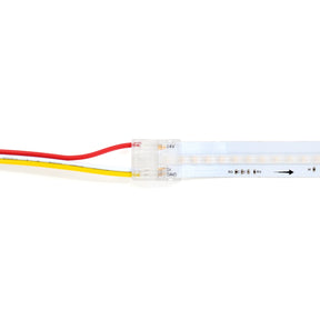 G.W.S LED Wholesale Strip Connectors COB / 12mm / 3 Pin CCT/Pixel Quick Fit Solderless Strip to Wire Straight Connector For DC LED Strip Lights