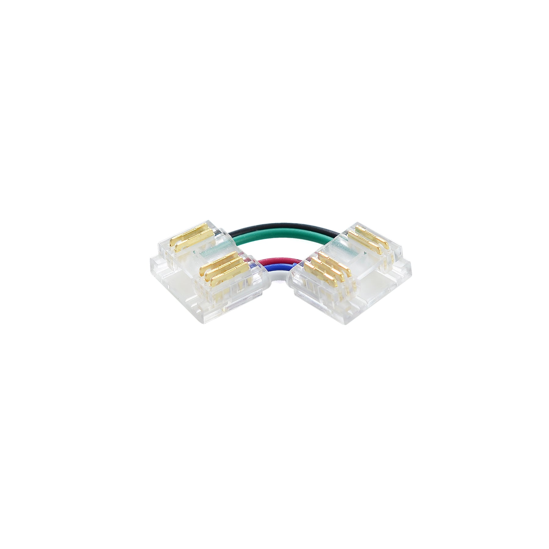 G.W.S LED Wholesale Strip Connectors L Shape Corner Connector For DC LED Strip Lights, Pack of 5