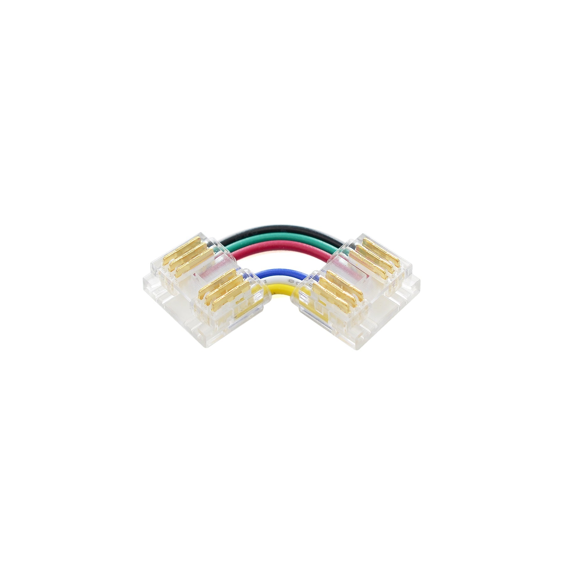 G.W.S LED Wholesale Strip Connectors L Shape Corner Connector For DC LED Strip Lights, Pack of 5