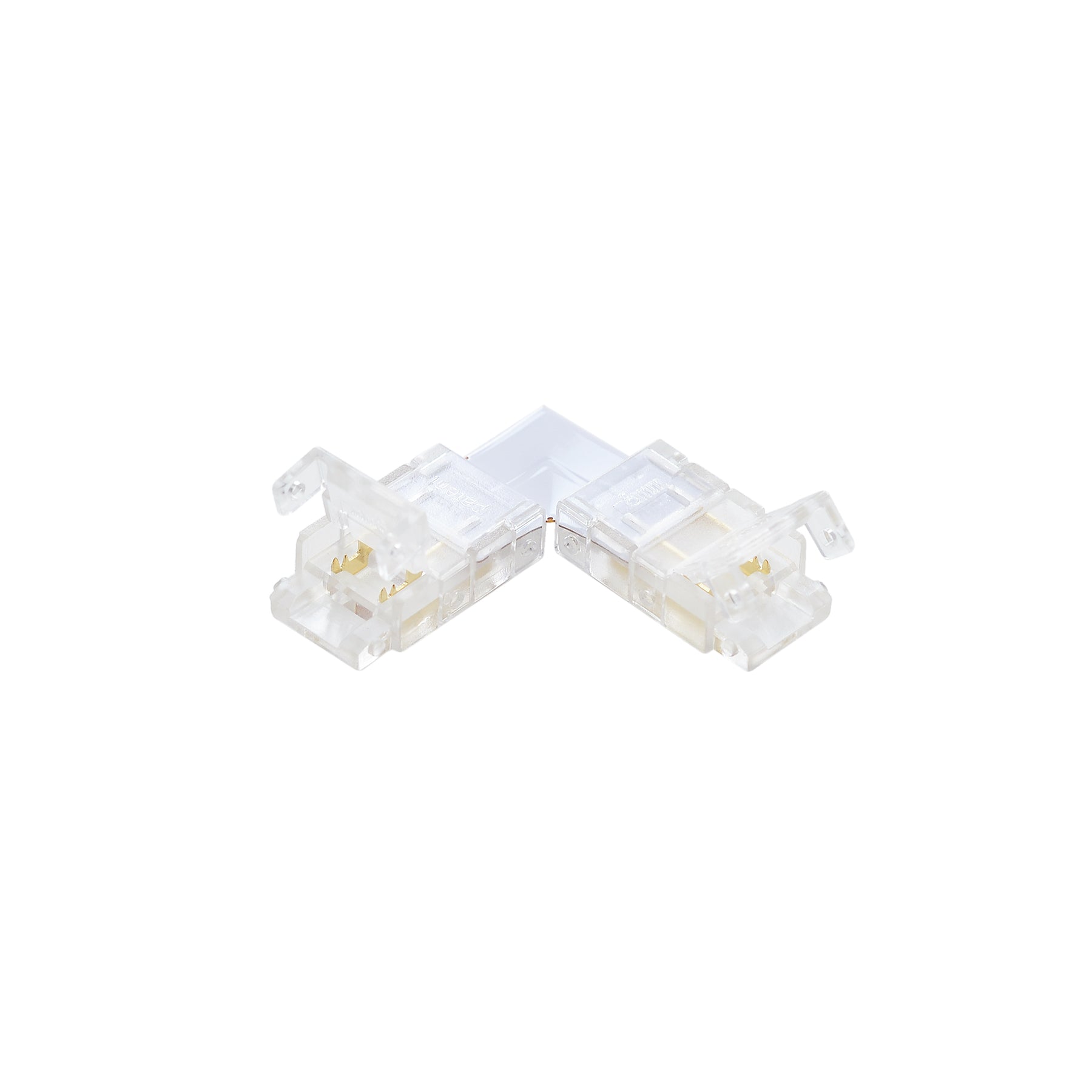 G.W.S LED Wholesale Strip Connectors L Shape Corner Connector For DC LED Strip Lights, Pack of 5