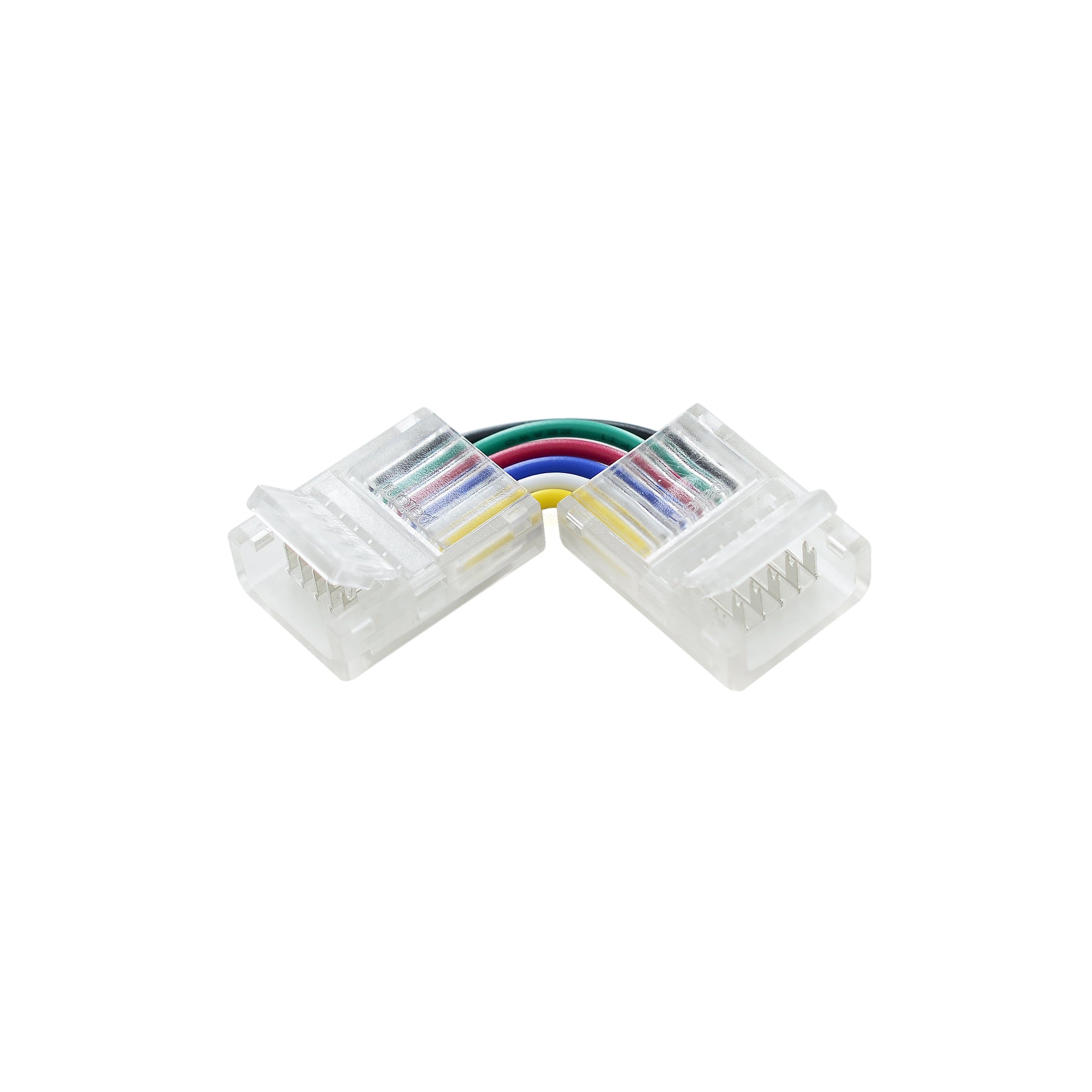 G.W.S LED Wholesale Strip Connectors L Shape Corner Connector For DC LED Strip Lights, Pack of 5