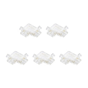 G.W.S LED Wholesale Strip Connectors L Shape Corner Connector For DC LED Strip Lights, Pack of 5