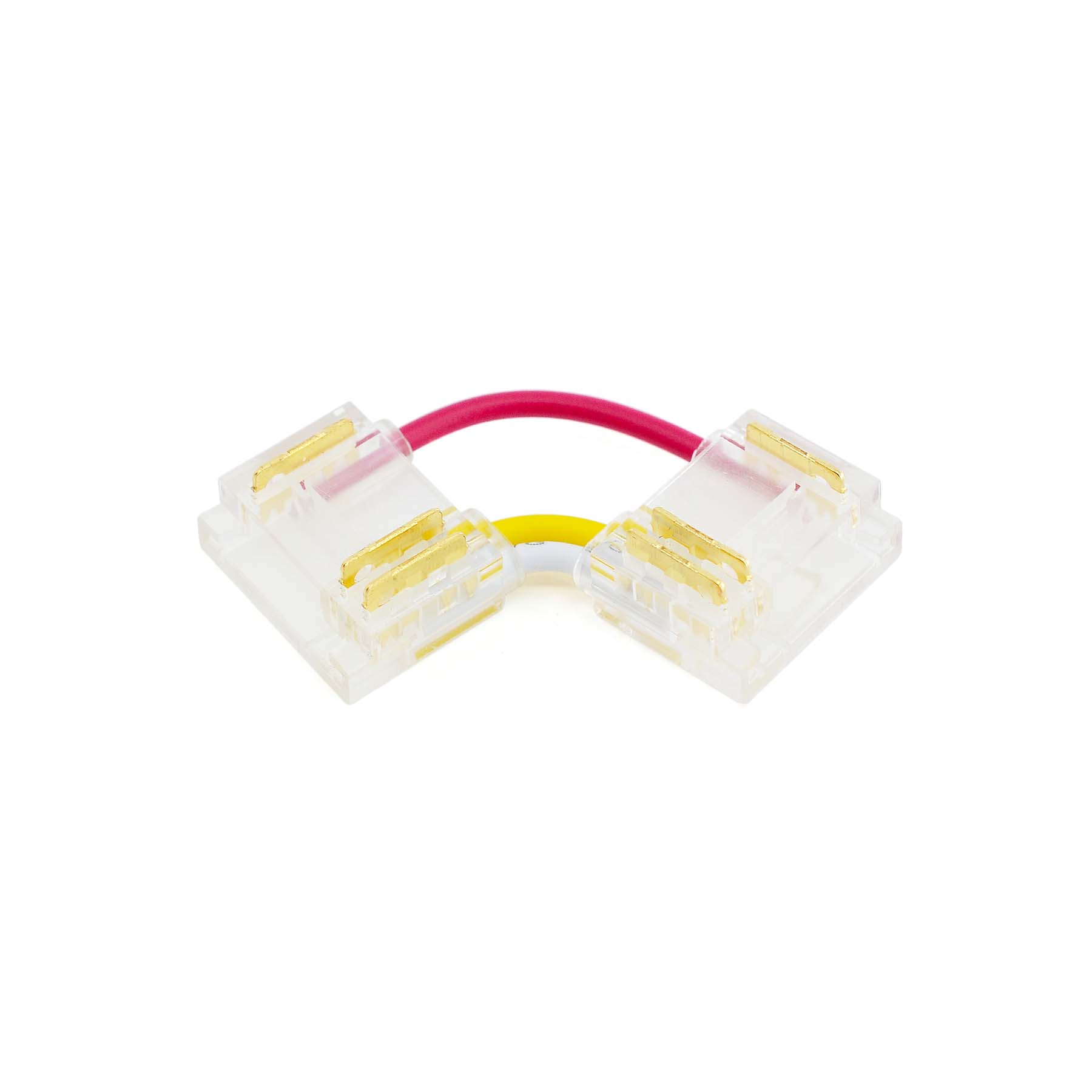 G.W.S LED Wholesale Strip Connectors Quick Fit Solderless L Shape Corner Connector For DC LED Strip Lights