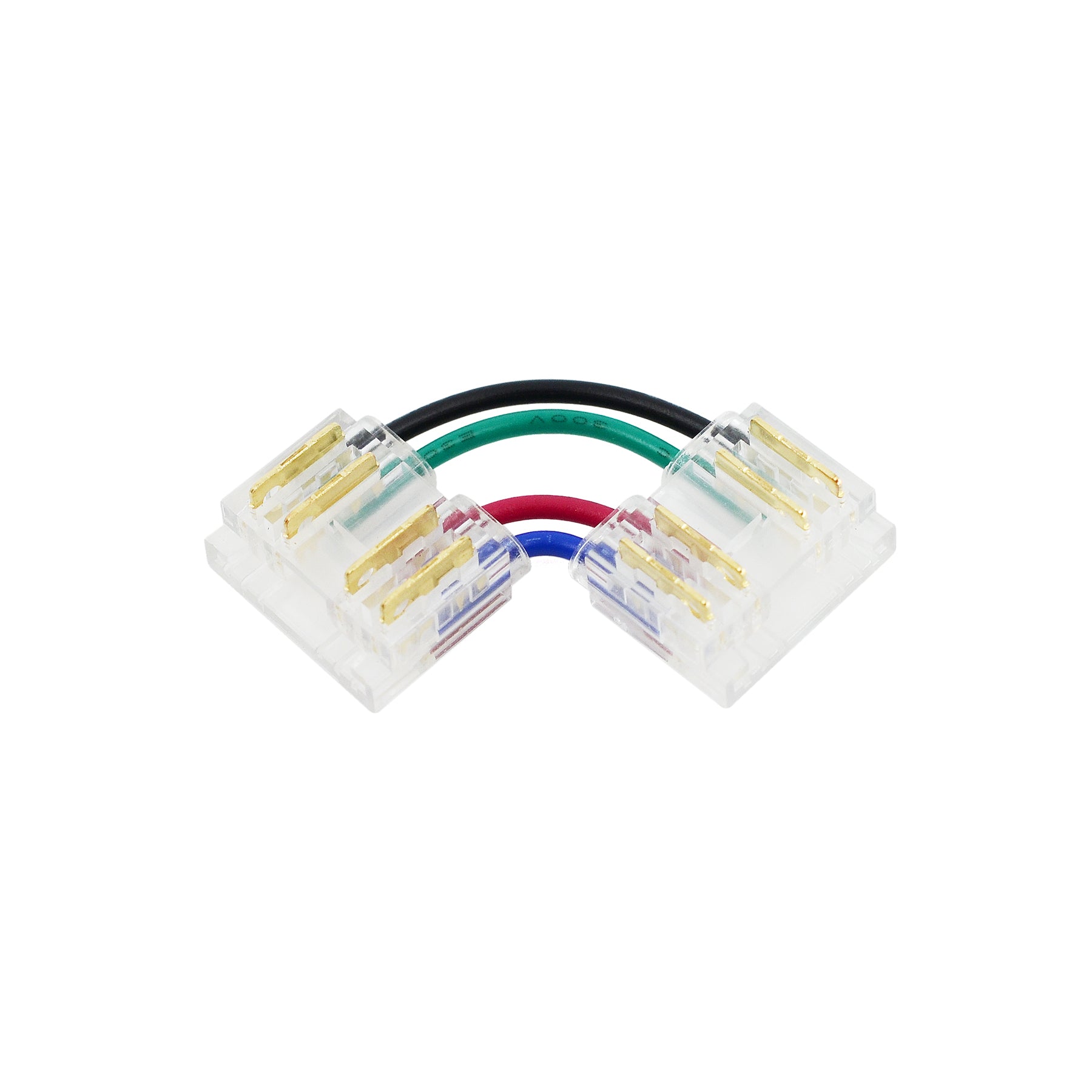 G.W.S LED Wholesale Strip Connectors Quick Fit Solderless L Shape Corner Connector For DC LED Strip Lights