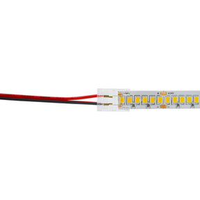 G.W.S LED Wholesale Strip Connectors SMD / 10mm / 2 Pin Single Colour 1 End Wire Cable For DC LED Strip Lights, Pack of 5