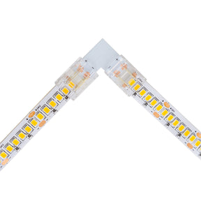 G.W.S LED Wholesale Strip Connectors SMD / 10mm / 2 Pin Single Colour L Shape Corner Connector For DC LED Strip Lights, Pack of 5