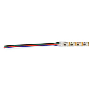 G.W.S LED Wholesale Strip Connectors SMD / 12mm / 4 Pin RGB Quick Fit Solderless 1 End Wire Cable For DC LED Strip Lights