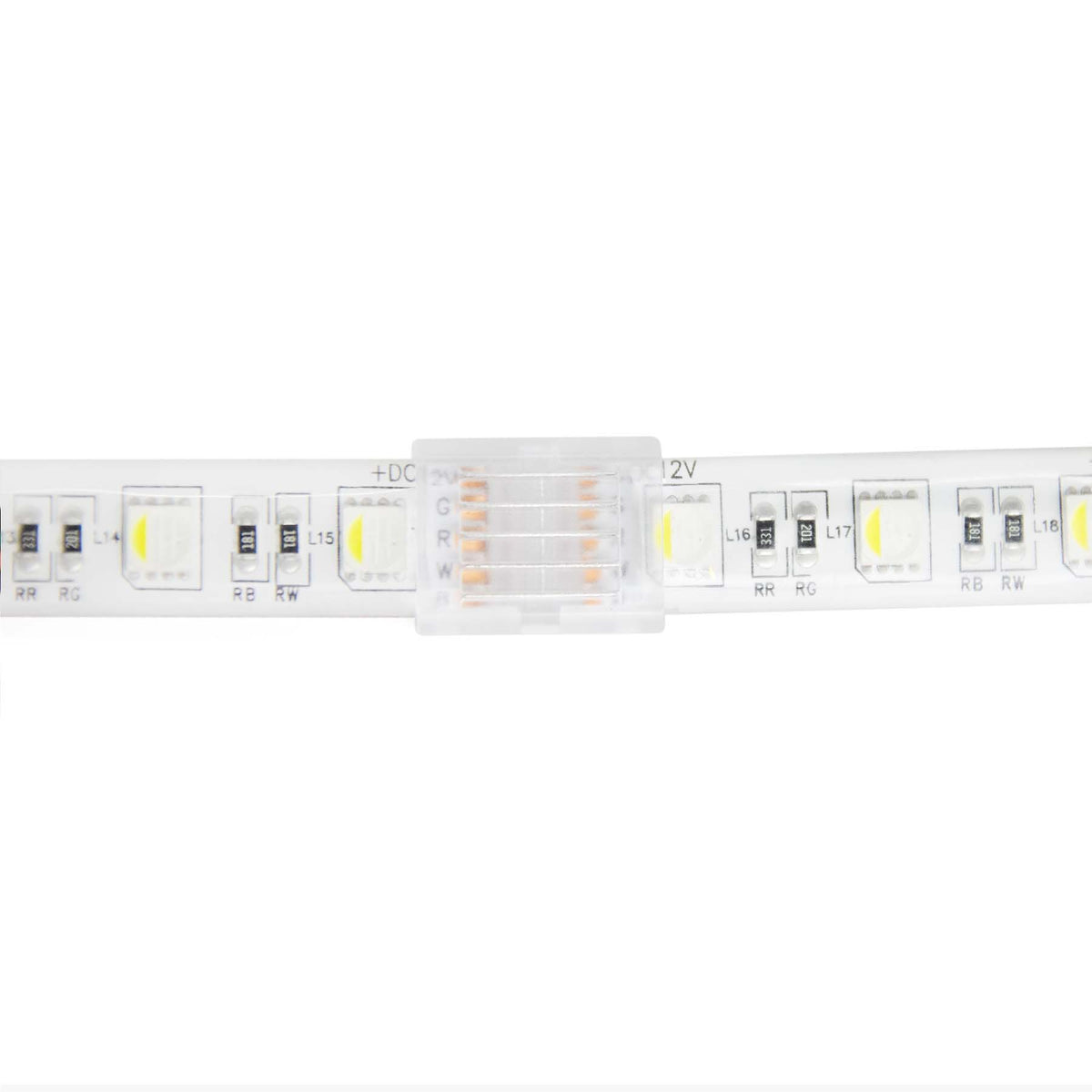 G.W.S LED Wholesale Strip Connectors SMD / 12mm / 5 Pin RGBW/RGBWW 5 Pin Solderless Straight Connector For RGBW/RGBWW LED Strip Lights