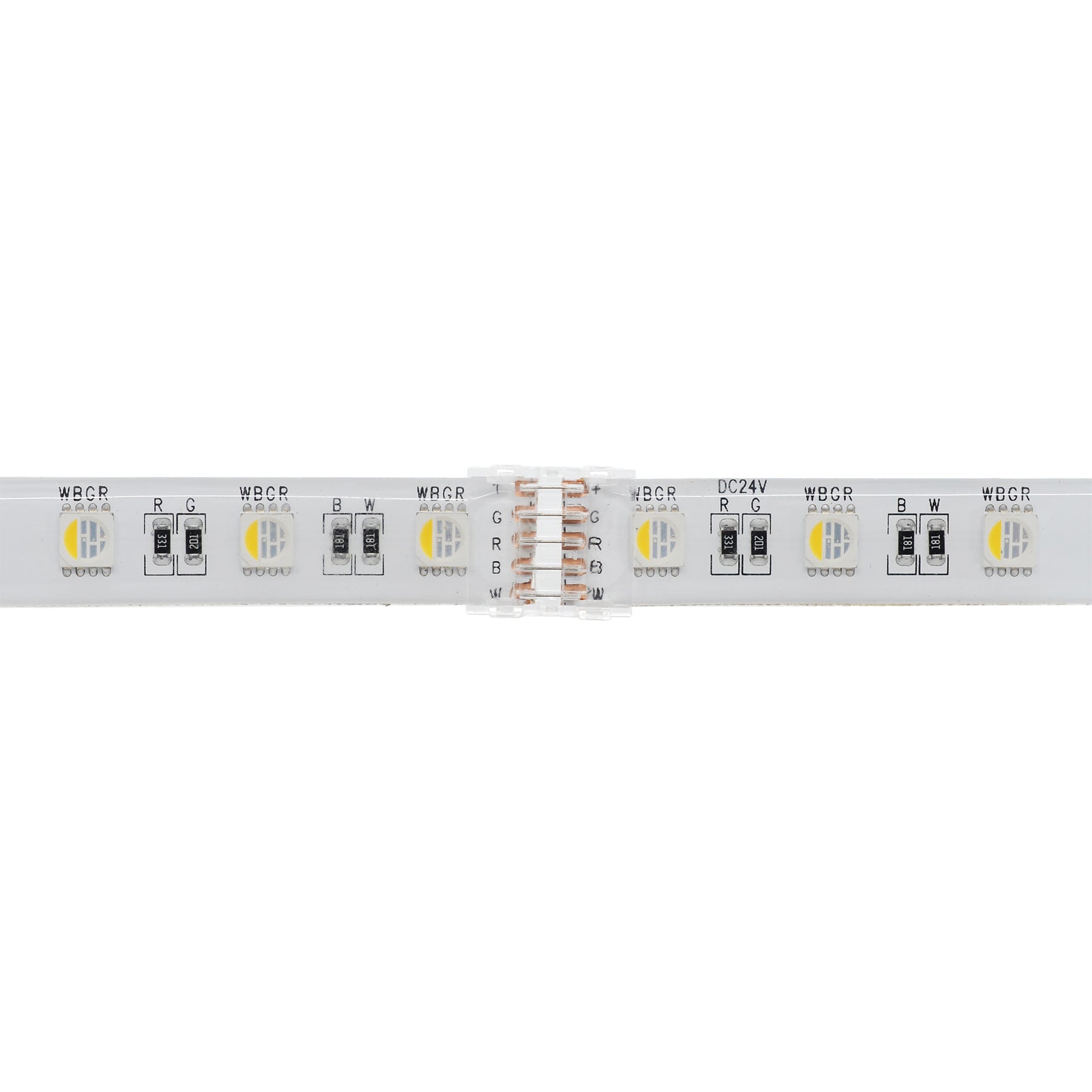 G.W.S LED Wholesale Strip Connectors SMD / 12mm / 5 Pin RGBW/RGBWW Strip to Strip Straight Connector For DC LED Strip Lights, Pack of 5