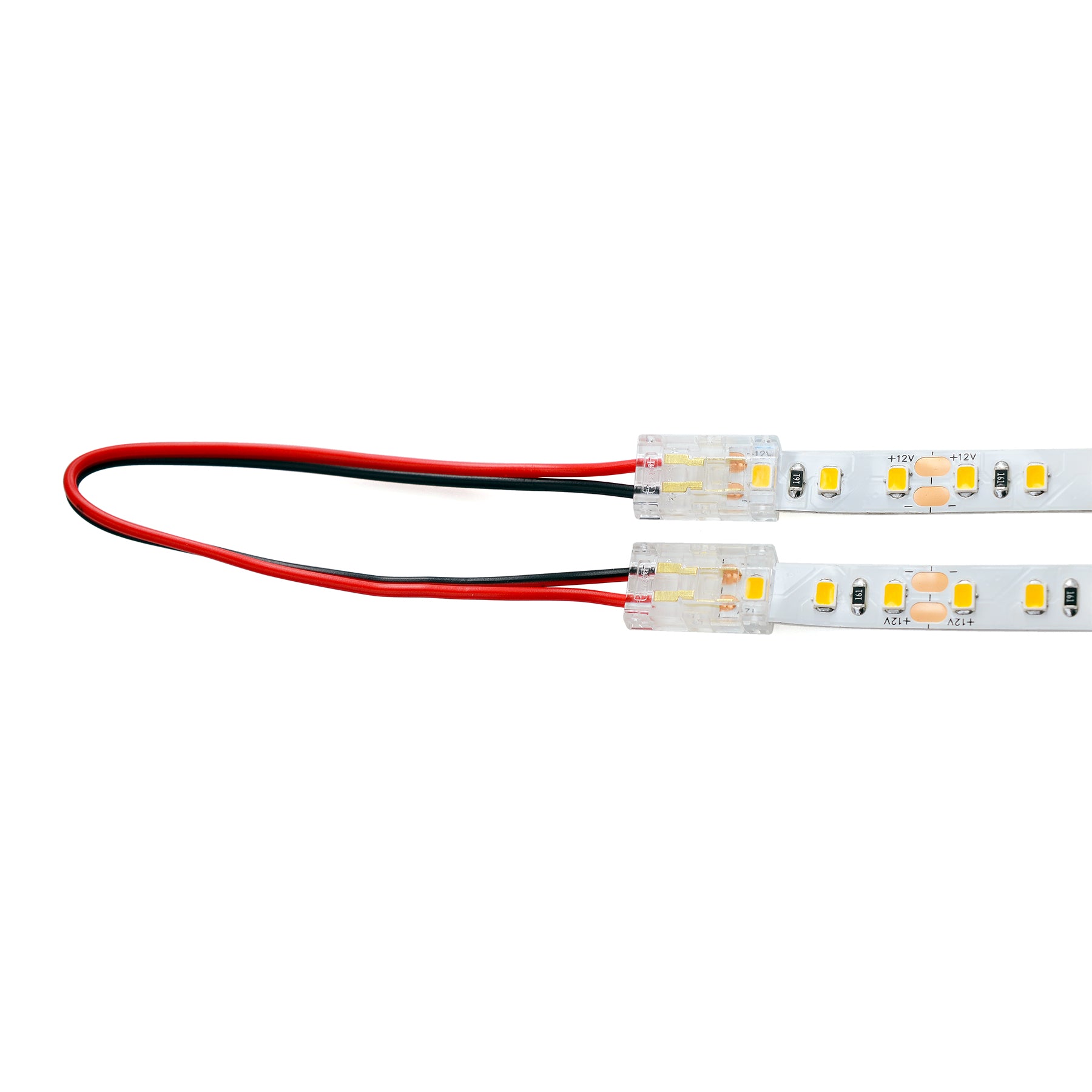 G.W.S LED Wholesale Strip Connectors SMD / 8mm / 2 Pin Single Colour 2 End Wire Cable For DC LED Strip Lights, Pack of 5