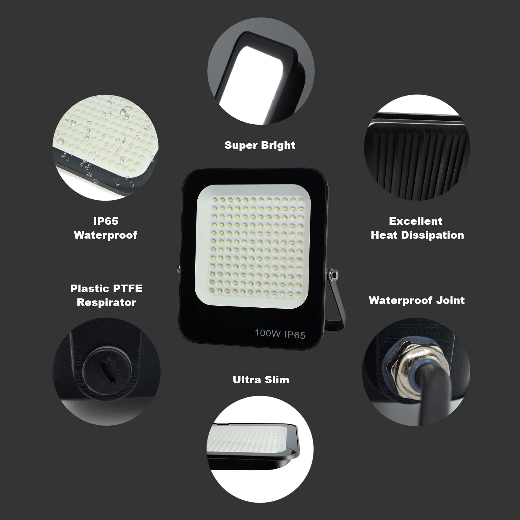 Ultra Slim Slim LED Floodlights Ultra Slim Black Casing LED Flood Light