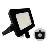 G.W.S LED Wholesale Ltd. Infinity LED Floodlight 20W / Tricolour (3000K+4000K+6000K) / PIR Motion Sensor Infinity Black Casing Tri-Colour LED Flood Light With PIR Motion Sensor