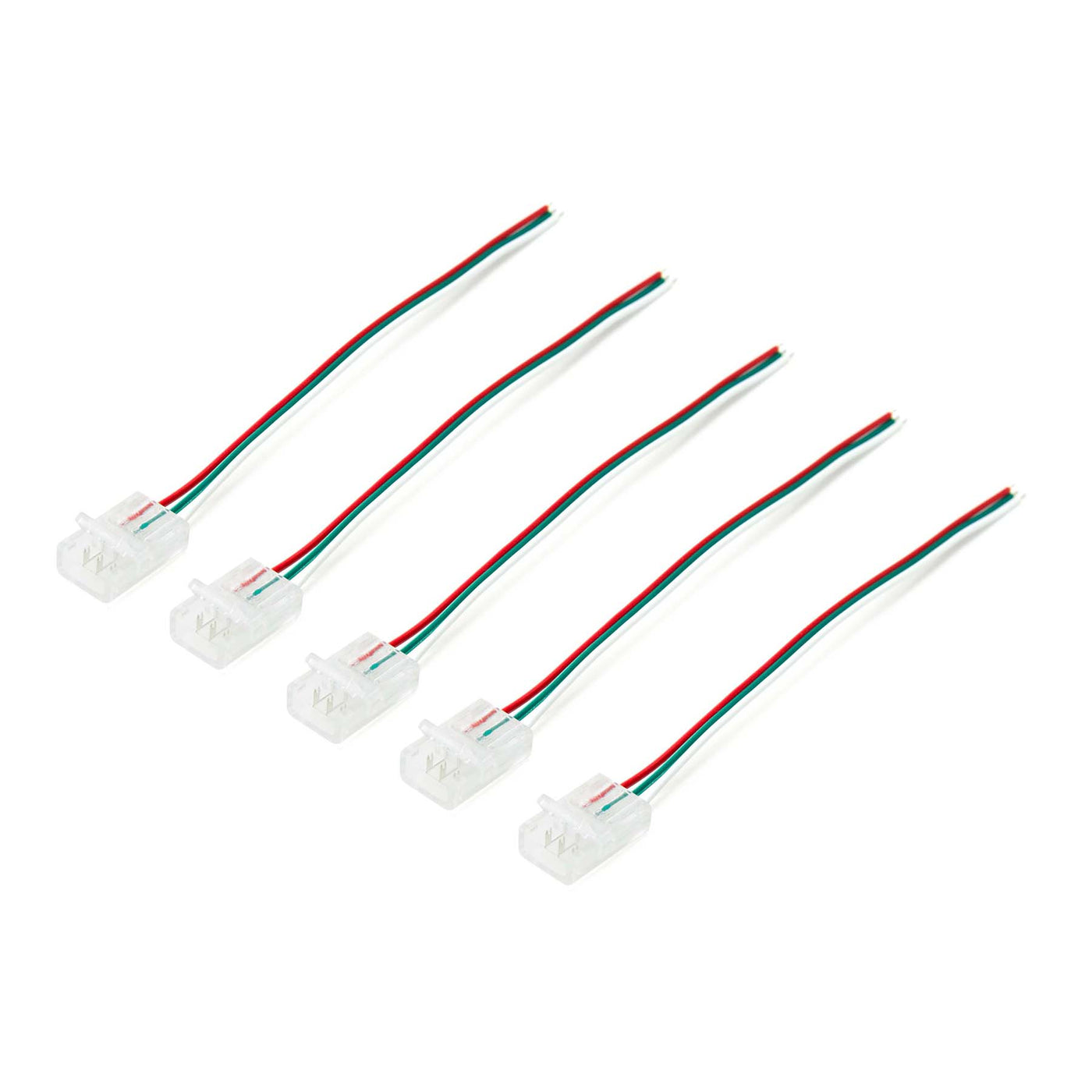 G.W.S LED Wholesale Strip Connectors 10mm / 5 3 Pin 1 End Wire Connector For Pixel LED Strip Lights