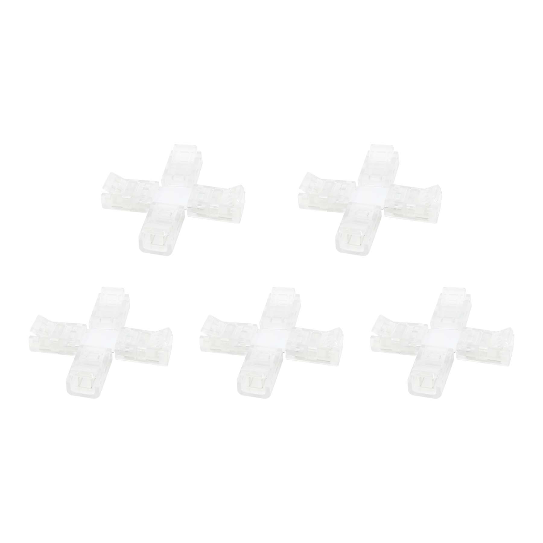 2 Pin Solderless X Shape Connector For Single Colour LED Strip Lights